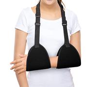 Cabestrillo para Brazo, Cabestrillo para Antebrazo, Soporte para Brazo, Inmovilizador de Hombro con Cabestrillo para Brazo, Cabestrillo para Antebrazo para Fractura de Hombro, Soporte(Negro)