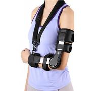 Cabestrillo para Codo con Bisagra ROM Ajustable Soporte para Inmovilización de Brazo Férula Postoperatoria para Recuperación de Fracturas y Tendones con Correa(Bien)