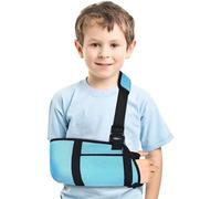 Cabestrillo Para Niños, Inmovilizador De Hombro De Malla Pediátrica Azul Cabestrillo Para Niños Para Lesiones En El Hombro Muñeca Rota, Clavícula, Mano, Codo, Manguito Rotador, Brazo Izquierdo O Derec
