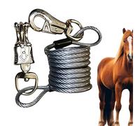 Cabestro de cuerda para caballo, suministros de granja ajustables que absorben los golpes, cuerda de amarre de caballo, para alimentación de granja, ganado estable, ovejas, pasto