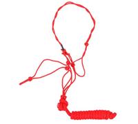 Cabestro de Cuerda para Caballos, Poliéster Rojo para Entrenamiento | Control Fiable Clima, Uso en Adiestramiento y Exhibiciones, para Caballos de Tiro y Miniatura