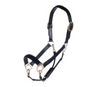 Cabestro de cuero para caballos HKM Pur-sang