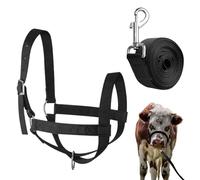 Cabestro Para Terneros | Cabestro Y Cuerda De Guía - Nylon Ajustable Resistente Para Equipo De Manejo Y Exhibición De Animales De Razas Pequeñas Cabra Cordero Oveja Potro