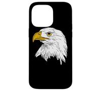 Cabeza águila calva - diseño gráfico minimalista ave rapaz Carcasa para iPhone 14 Pro Max