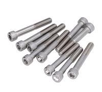 Cabeza cilíndrica Tapas Pernos Hex Socket Tornillo Pernos Surtido de Alta Resistencia A270 Maquinaria Industrial de Acero Inoxidable M10 10 Unids (M10 * 100)