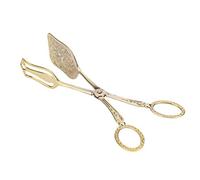Cabeza cuadrada Retro Aleación de zinc Pan Tong Buffet Pinzas Hornear Alimentos Clip Herramienta de cocina(#1)