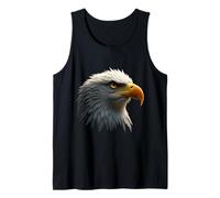 Cabeza de águila Calva Arte de pájaro Americano Salvaje Camiseta sin Mangas