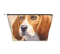 Cabeza de Beagle Acuarela, Bolsa de artículos de tocador Bolsa de Maquillaje Bolsa de cosméticos Bolsa de artículos de tocador de Viaje portátil