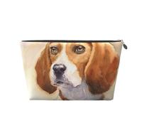 Cabeza de Beagle Acuarela, Bolsa de artículos de tocador Bolsa de Maquillaje Bolsa de cosméticos Bolsa de artículos de tocador de Viaje portátil
