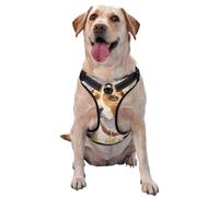 Cabeza de Beagle en Acuarela,Arnés para Mascotas, arnés Reflectante Ajustable para Perros,L