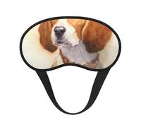 Cabeza de beagle en acuarela, Cubiertas oculares completas, antifaces para dormir que bloquean la luz, orejeras opacas para dormir