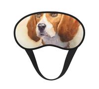 Cabeza de beagle en acuarela, Cubiertas oculares completas, antifaces para dormir que bloquean la luz, orejeras opacas para dormir