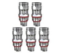 Cabeza de bobina Eleaf EC-S de 0.6ohm para el rociador MELO 5 y kit de llanta de malla Eleaf iStick SS316L con protección contra quemaduras en seco (5 Pcs)