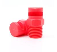 Cabeza de boquilla de plástico, Boquilla en abanico plano gran angular PP tipo K 1/8-3/4 y rosca M8 5/10 Uds.(1/4 (Hole Diameter 2.0mm),One Size)