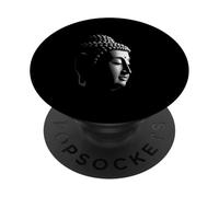 Cabeza de Buda Arte Zen Espiritual PopSockets PopGrip Adhesivo