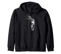 Cabeza de Buda Arte Zen Espiritual Sudadera con Capucha
