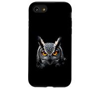 Cabeza de búho Bosque Salvaje pájaro Arte Carcasa para iPhone SE (2020) / 7/8