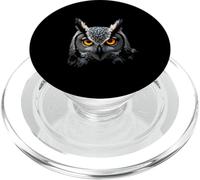 Cabeza de búho Bosque Salvaje pájaro Arte PopSockets PopGrip para MagSafe