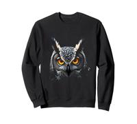 Cabeza de búho Bosque Salvaje pájaro Arte Sudadera