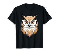Cabeza de Búho - Ilustración de Estilo Dibujos Camiseta
