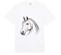 Cabeza de Caballo en marrón - Amante de los Caballos Comfort Colors Adult Heavyweight T-Shirt