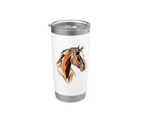 Cabeza de caballo Vaso térmico de acero inoxidable de doble pared