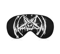 Cabeza de cabra satánica de Baphomet supersuave y suave con signo de tercer ojo, antifaz para dormir, ojo seco, antifaz para dormir para niñas, mujeres y niños, alivia el estrés ocular