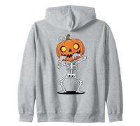 Cabeza de Calabaza Esqueleto Halloween Sudadera con Capucha