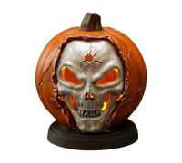 Cabeza De Calavera Calabaza De Resina Aterradora Centro De Mesa De Otoño