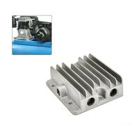 Cabeza de cilindro del compresor de aire para compresores de pistón de 550-750 W, rosca G1/2 pulgadas (20 mm), cubierta de refrigeración de aluminio fundido, accionamiento neumático, distancia central