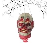 Cabeza de Corte Espeluznante | Cabeza De la hélice De Halloween Realista Halloween | Horror Sangriento Colgado Cabezas Cortadas | Decoración Ideal para El Hogar Embrujada, Decoración De