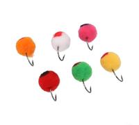 Cabeza de cuentas de cabeza de acero para huevo, 5610 unidades de moscas húmedas para apuntar a trucha y salmón en todas las estaciones (6 cajas de colores)