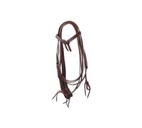 CABEZA DE CUERO LISO CON ARCO Y RIENDAS