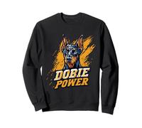 Cabeza de Doberman con diseño de Dobie Power Sudadera