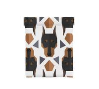 Cabeza de Doberman de patrón Poligonal, Squeeze Top Wallet Bolsa de Almacenamiento para Mujer Monedero pequeño Bolsa de Cambio