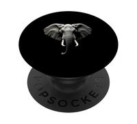 Cabeza de Elefante Animal Salvaje África India Arte PopSockets PopGrip Adhesivo