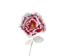 Cabeza de Flor de peonía con Degradado de simulación de 30/40/50 cm, decoración de Boda, Ventana, Estudio fotográfico, guía de Disparo Grande(Dark Red,40cm)