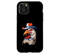 Cabeza de Gallo Estilizada con Sombrero Colorido Carcasa para iPhone 11 Pro