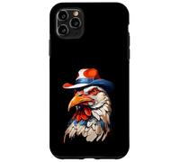 Cabeza de Gallo Estilizada con Sombrero Colorido Carcasa para iPhone 11 Pro Max