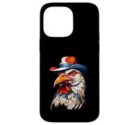 Cabeza de Gallo Estilizada con Sombrero Colorido Carcasa para iPhone 14 Pro Max