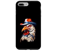 Cabeza de Gallo Estilizada con Sombrero Colorido Carcasa para iPhone 7 Plus/8 Plus