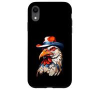 Cabeza de Gallo Estilizada con Sombrero Colorido Carcasa para iPhone XR