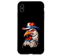 Cabeza de Gallo Estilizada con Sombrero Colorido Carcasa para iPhone XS Max