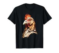 Cabeza de Gallo Realista - Art de Granja Camiseta