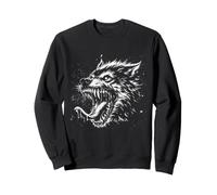 Cabeza de Hombre Lobo Feroz Halloween Vampiro Monstruo Terror Animal Sudadera