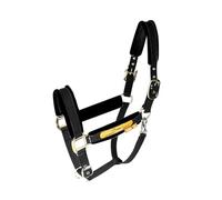 Cabeza de jaula de nylon pesada ajustable, Cabestro ajustable del cabestro del potro de la comodidad for los tamaños múltiples multicolores de la mazorca del potro de los caballos(Schwarz,Small)