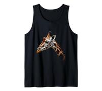Cabeza de Jirafa Wild Animal Africa Art Camiseta sin Mangas