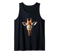 Cabeza de Jirafa Wild Animal Africa Art Camiseta sin Mangas