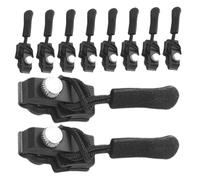 Cabeza de la cremallera, reemplazo del cursor de la cremallera | Tirador de cremallera fijo de 10 piezas - Kit de repuesto para reemplazo fijo para equipaje, mochilas, chaquetas, bolsos