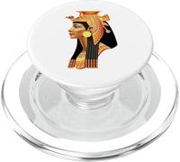Cabeza de la Reina egipcia Cleopatra - Arte del faraón de la Diosa Antigua PopSockets PopGrip para MagSafe